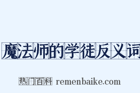 魔法师的学徒反义词是什么意思的图片